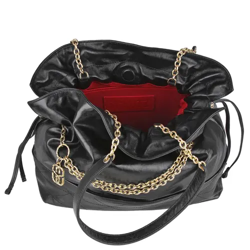 BOLSA MÉDIA SHOPPING SAMMY SCHUTZ PRETO