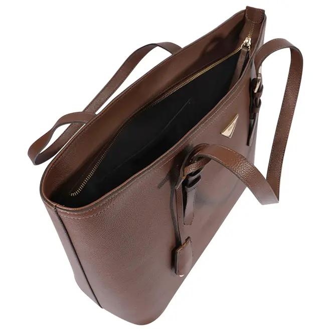 BOLSA GRANDE SHOPPING LIESSE SCHUTZ MARROM