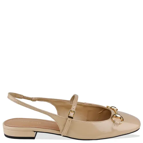 SAPATILHA BONECA SLINGBACK AREZZO BEGE
