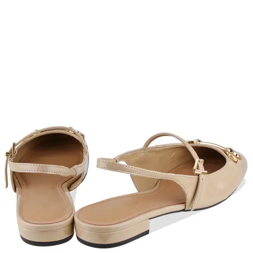 SAPATILHA BONECA SLINGBACK AREZZO BEGE