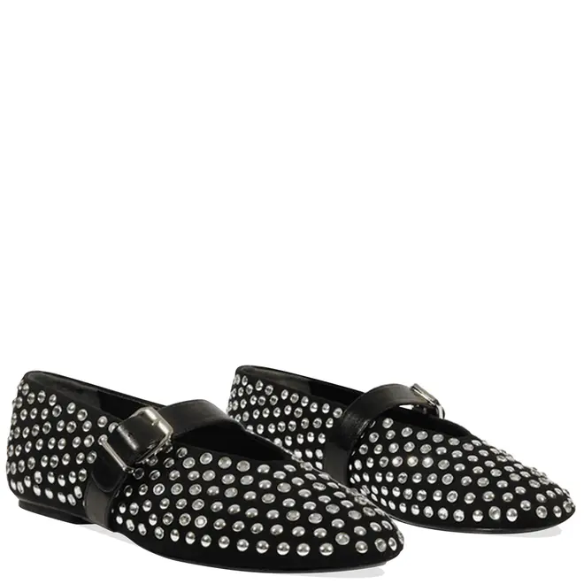SAPATILHA VICKIE STUDS SCHUTZ PRETO