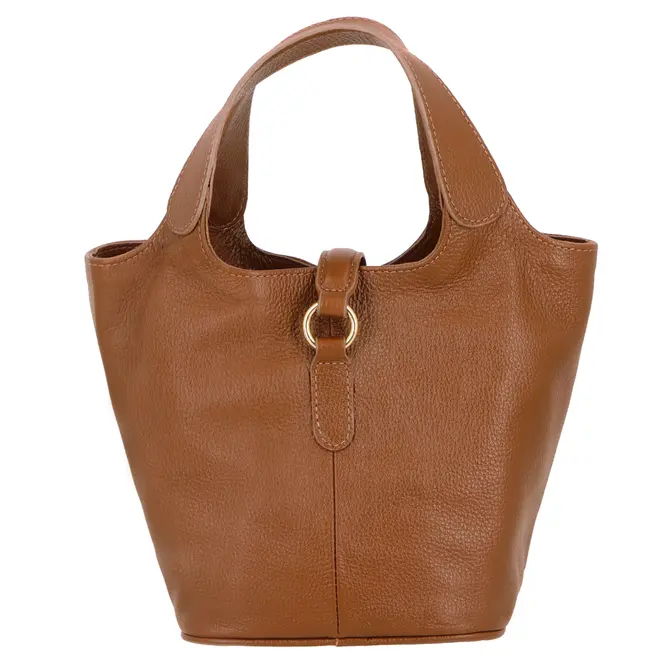 BOLSA MÉDIA LUIZA BARCELOS CARAMELO