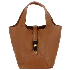 BOLSA MÉDIA LUIZA BARCELOS CARAMELO