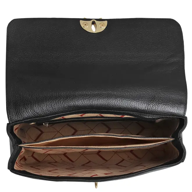 BOLSA MÉDIA LUIZA BARCELOS PRETO
