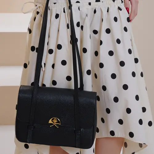 BOLSA MÉDIA LUIZA BARCELOS PRETO