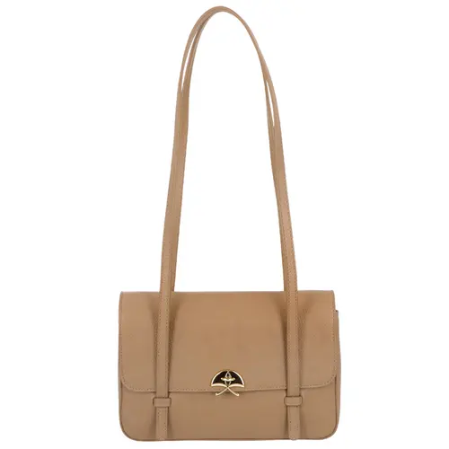 BOLSA MÉDIA LUIZA BARCELOS BEGE