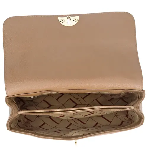 BOLSA MÉDIA LUIZA BARCELOS BEGE