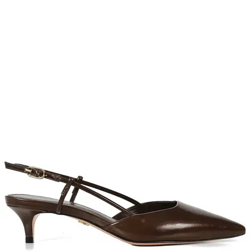 SCARPIN SALTO BAIXO CASSIE PAULA TORRES MARROM