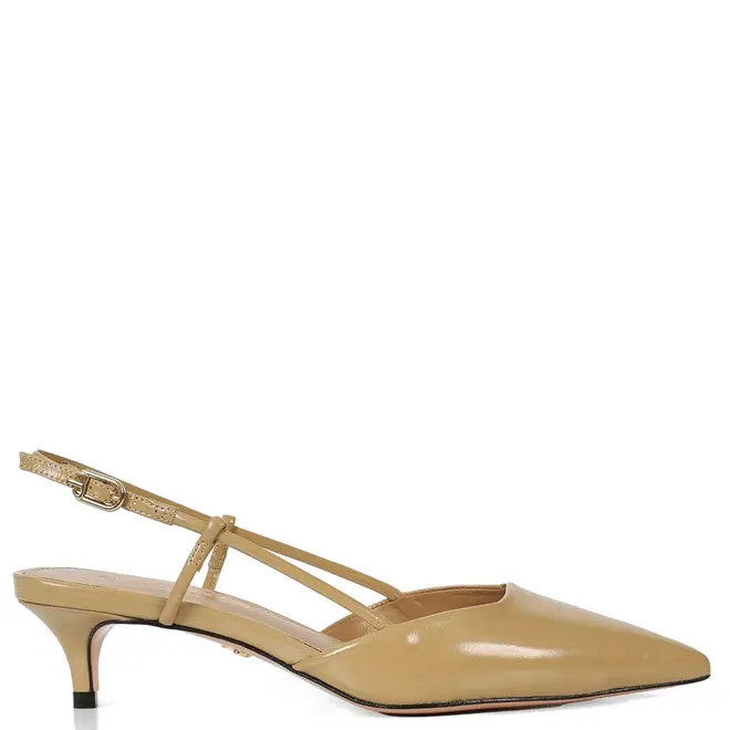 SCARPIN SALTO BAIXO CASSIE PAULA TORRES BEGE