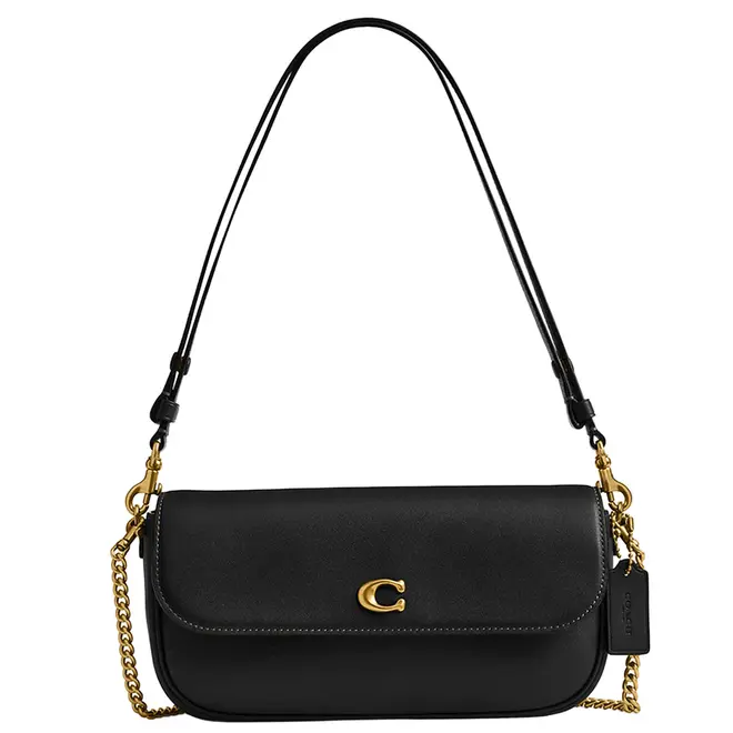 BOLSA COACH NEW YORK BROOK FLAP CHAIN PRETO