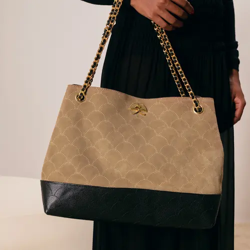BOLSA GRANDE LUIZA BARCELOS BEGE