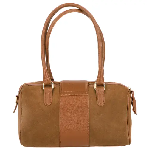 BOLSA MÉDIA LUIZA BARCELOS CARAMELO