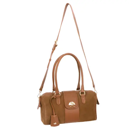BOLSA MÉDIA LUIZA BARCELOS CARAMELO