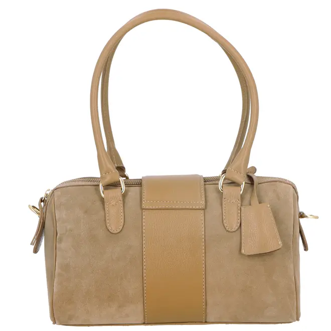 BOLSA MÉDIA LUIZA BARCELOS BEGE