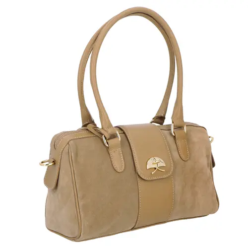 BOLSA MÉDIA LUIZA BARCELOS BEGE