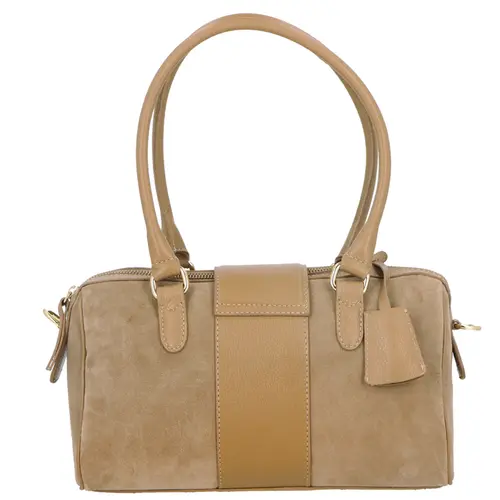 BOLSA MÉDIA LUIZA BARCELOS BEGE