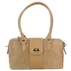 BOLSA MÉDIA LUIZA BARCELOS BEGE
