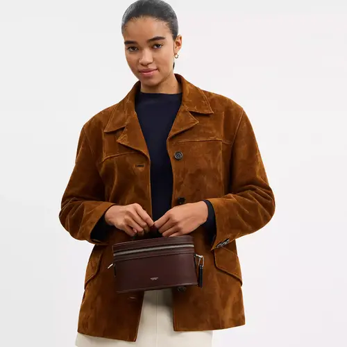 BOLSA COACH NEW YORK TRAIL BAG MARROM