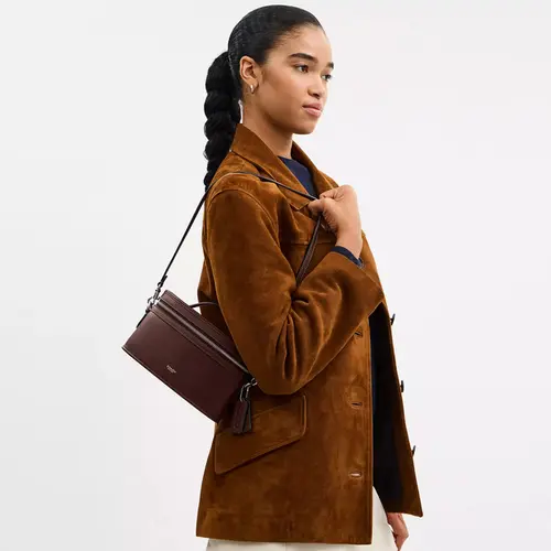 BOLSA COACH NEW YORK TRAIL BAG MARROM