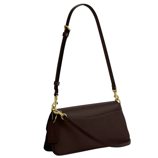 BOLSA COACH NEW YORK JET SHOULDER MARROM