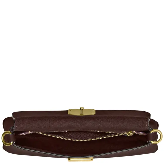 BOLSA COACH NEW YORK JET SHOULDER MARROM