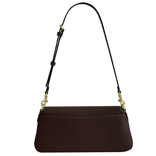 BOLSA COACH NEW YORK JET SHOULDER MARROM