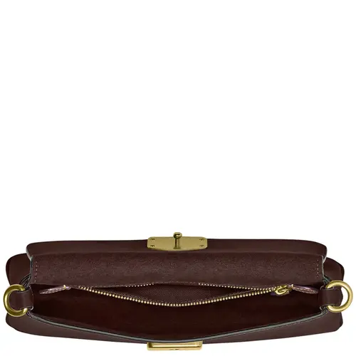 BOLSA COACH NEW YORK JET SHOULDER MARROM