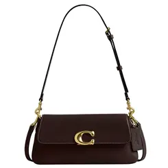 BOLSA COACH NEW YORK JET SHOULDER MARROM