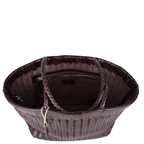BOLSA MÉDIA TOTE TRESSÊ SCHUTZ MARROM