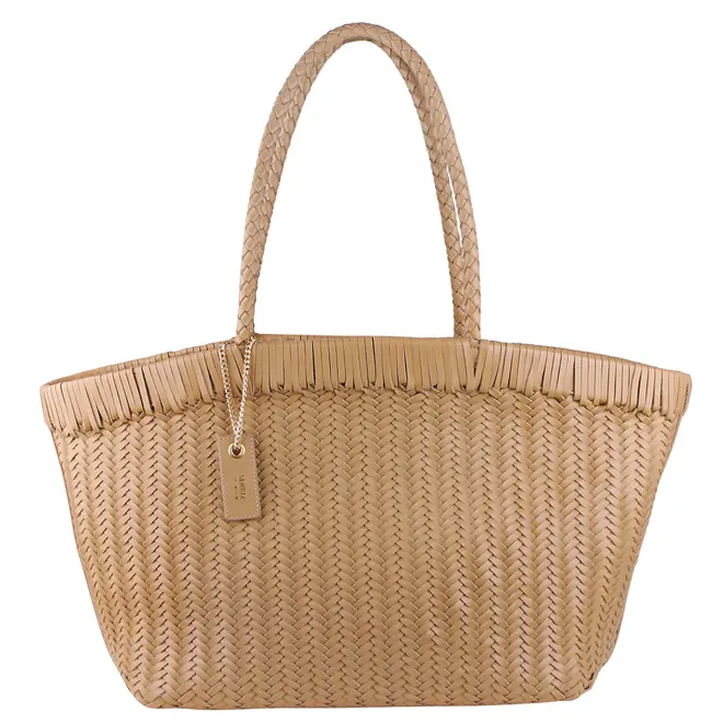 BOLSA MÉDIA TOTE TRESSÊ SCHUTZ BEGE