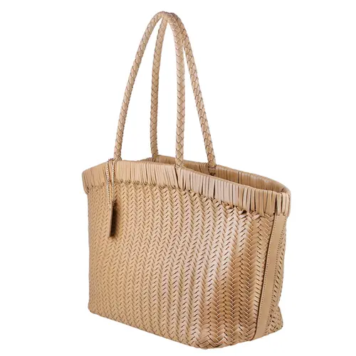 BOLSA MÉDIA TOTE TRESSÊ SCHUTZ BEGE
