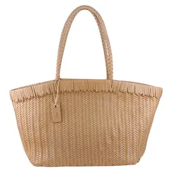 BOLSA MÉDIA TOTE TRESSÊ SCHUTZ BEGE