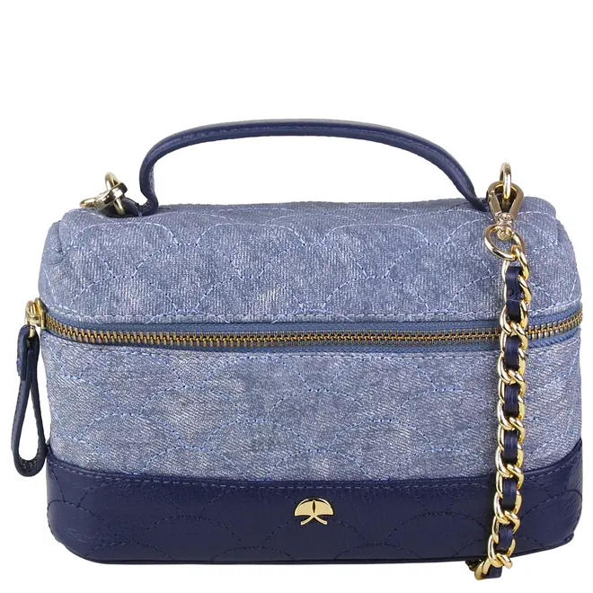 BOLSA PEQUENA VANITY LUIZA BARCELOS AZUL