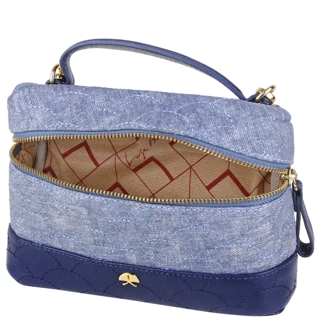 BOLSA PEQUENA VANITY LUIZA BARCELOS AZUL