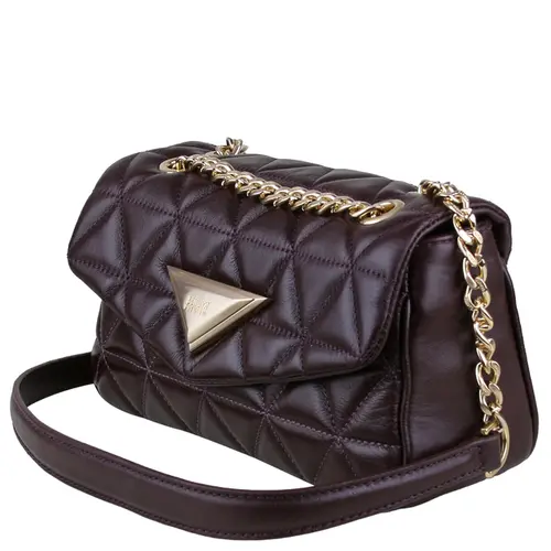 BOLSA MÉDIA MATELASSÊ 944 SCHUTZ MARROM