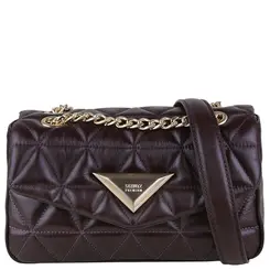 BOLSA MÉDIA MATELASSÊ 944 SCHUTZ MARROM