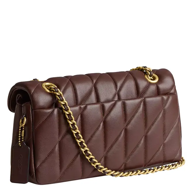 BOLSA COACH NEW YORK TABBY SHOULDER 26 MARROM