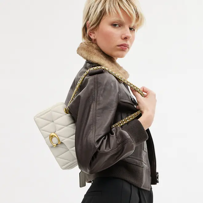 BOLSA COACH NEW YORK TABBY SHOULDER 20 BRANCO