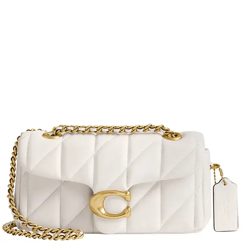 BOLSA COACH NEW YORK TABBY SHOULDER 20 BRANCO