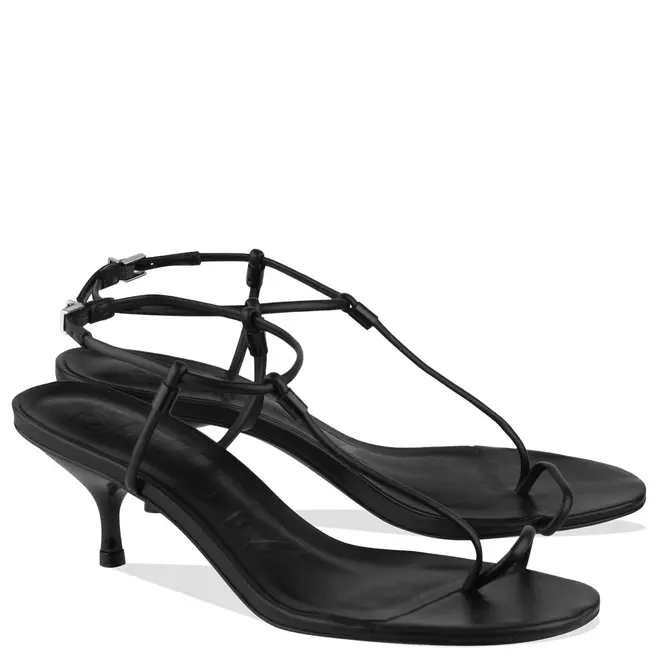 SANDÁLIA SALTO MÉDIO SCHUTZ PRETO