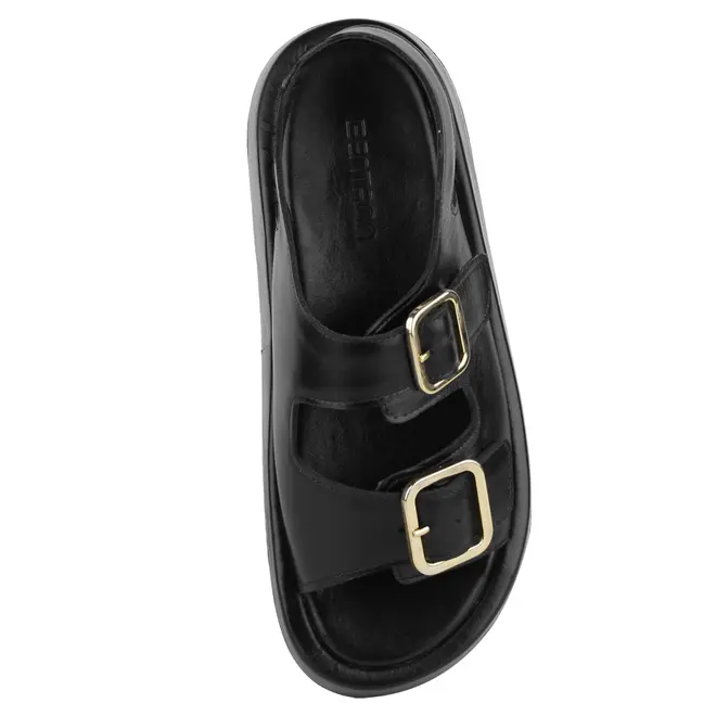 SANDÁLIA SALTO BAIXO FLATFORM BENTANA PRETO