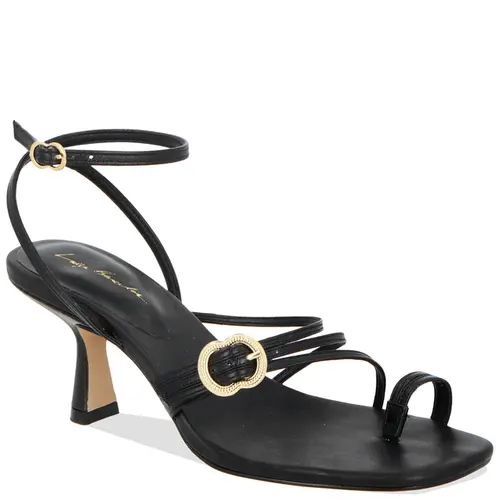 SANDÁLIA SALTO MÉDIO LUIZA BARCELOS PRETO