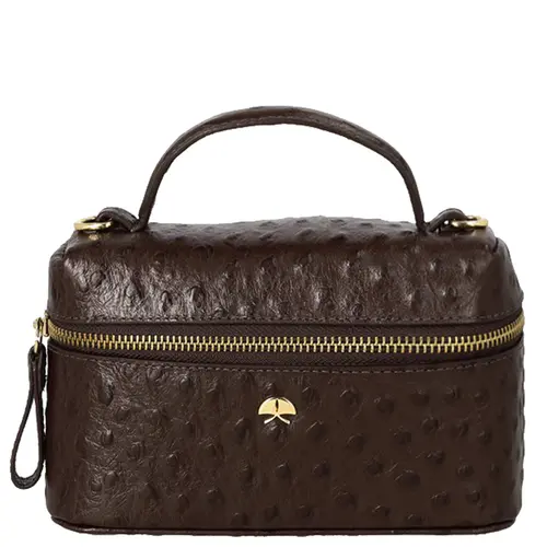 BOLSA PEQUENA VANITY LUIZA BARCELOS MARROM