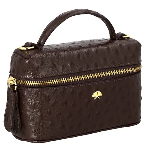BOLSA PEQUENA VANITY LUIZA BARCELOS MARROM