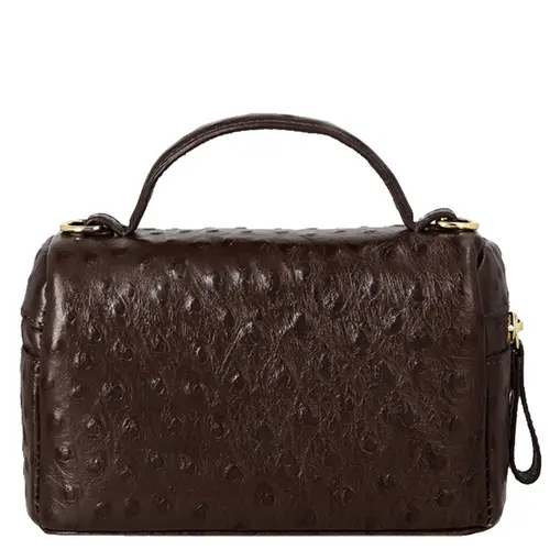 BOLSA PEQUENA VANITY LUIZA BARCELOS MARROM