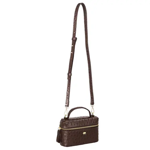 BOLSA PEQUENA VANITY LUIZA BARCELOS MARROM