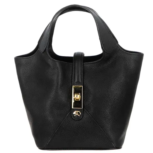 BOLSA MÉDIA LUIZA BARCELOS PRETO