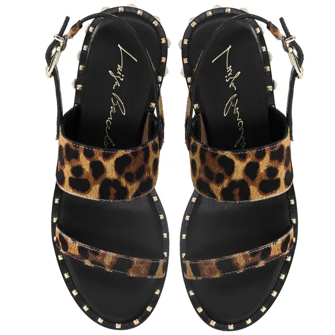 SANDÁLIA RASTEIRA LUIZA BARCELOS ANIMAL PRINT