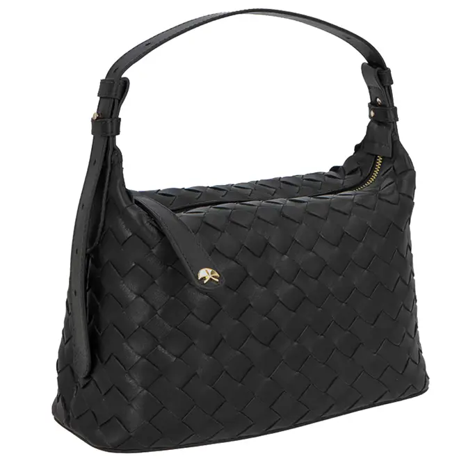 BOLSA MÉDIA LUIZA BARCELOS PRETO