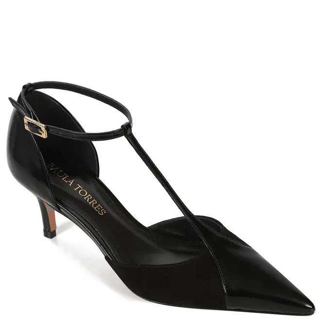 SCARPIN SALTO BAIXO BONIE PAULA TORRES PRETO